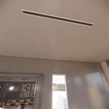 Rejilla Lineal de Aletas Fijas 80" x 4"