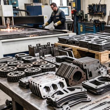 Fabricación de piezas metálicas con corte láser en planta Maier