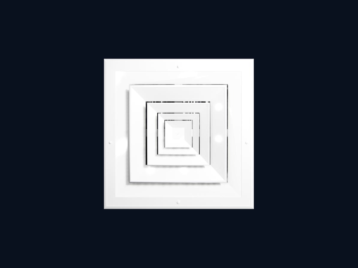 Difusor Cuadrado 4 Vías 8" x 8"