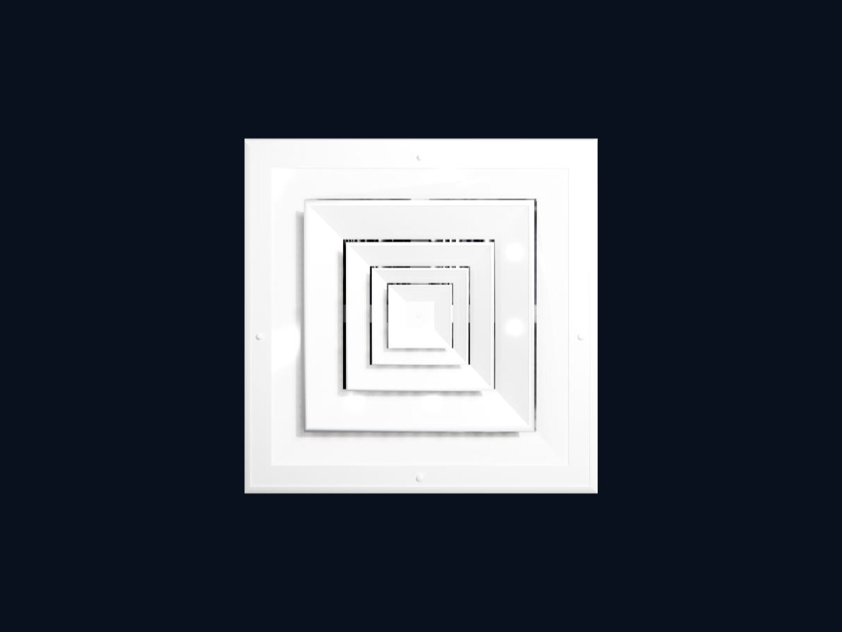 Difusor Cuadrado 4 Vías 12" x 12"