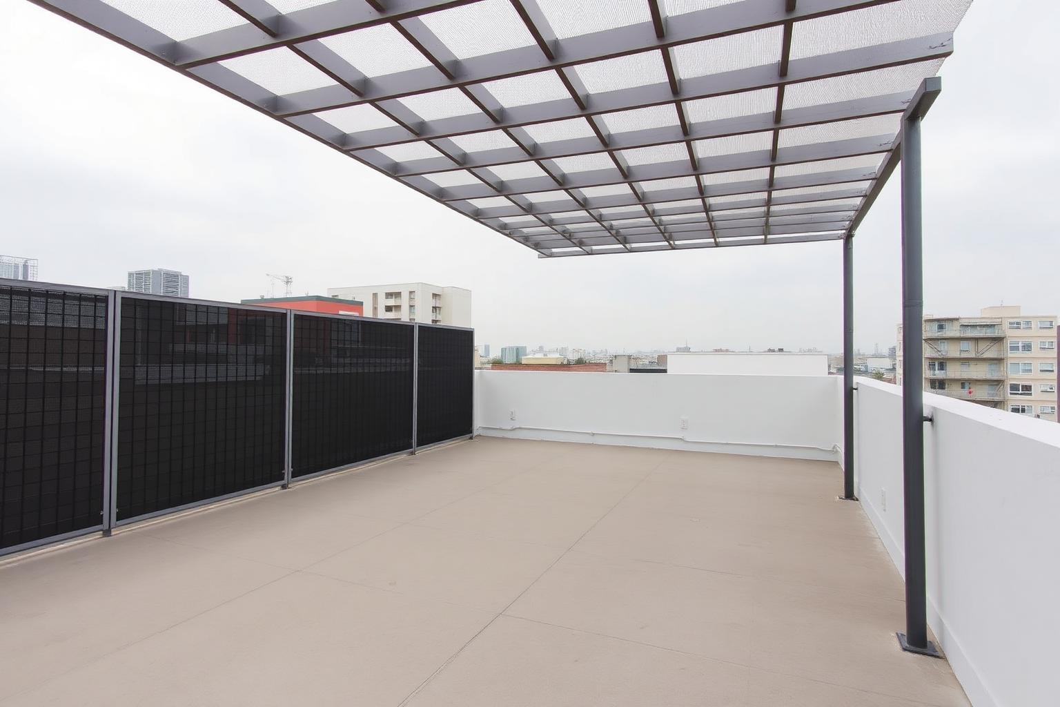 Antes — Pérgola con pantallas Moroccan