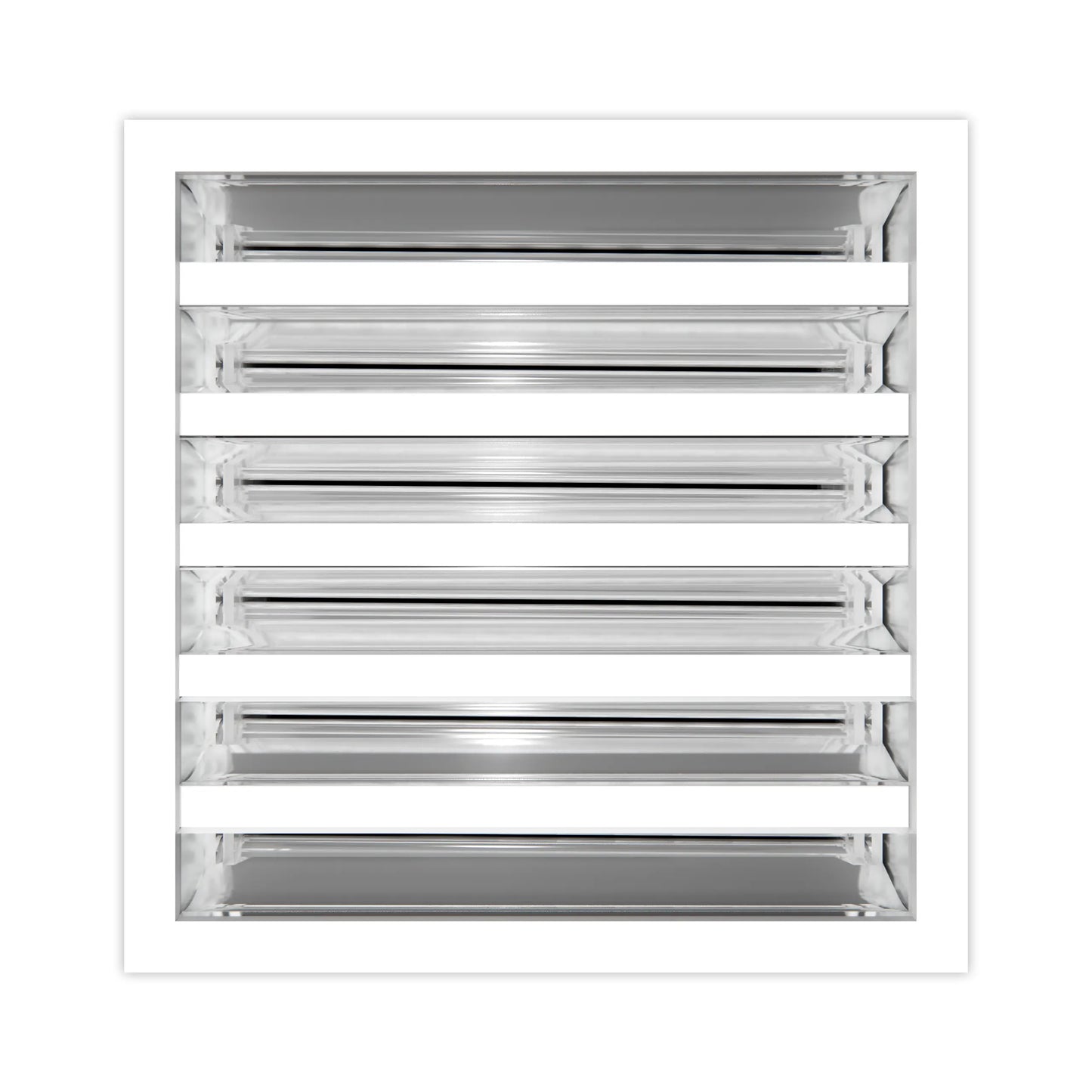 10x10 Modern AC Vent Cover - Decorative White Air Vent - Standard Linear Slot Diffuser 99,9% Aluminium - MAIER INTERNACIONAL