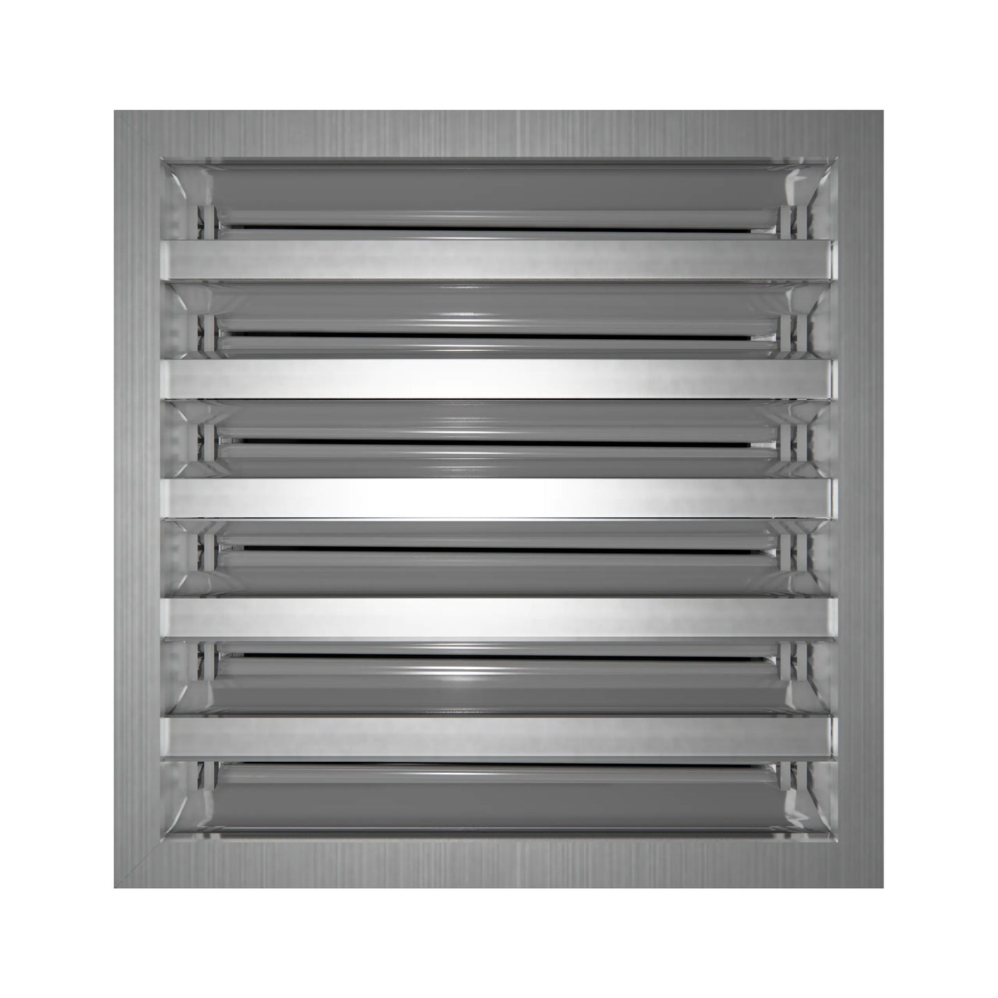 10x10 Modern AC Vent Cover - Decorative White Air Vent - Standard Linear Slot Diffuser 99,9% Aluminium - MAIER INTERNACIONAL