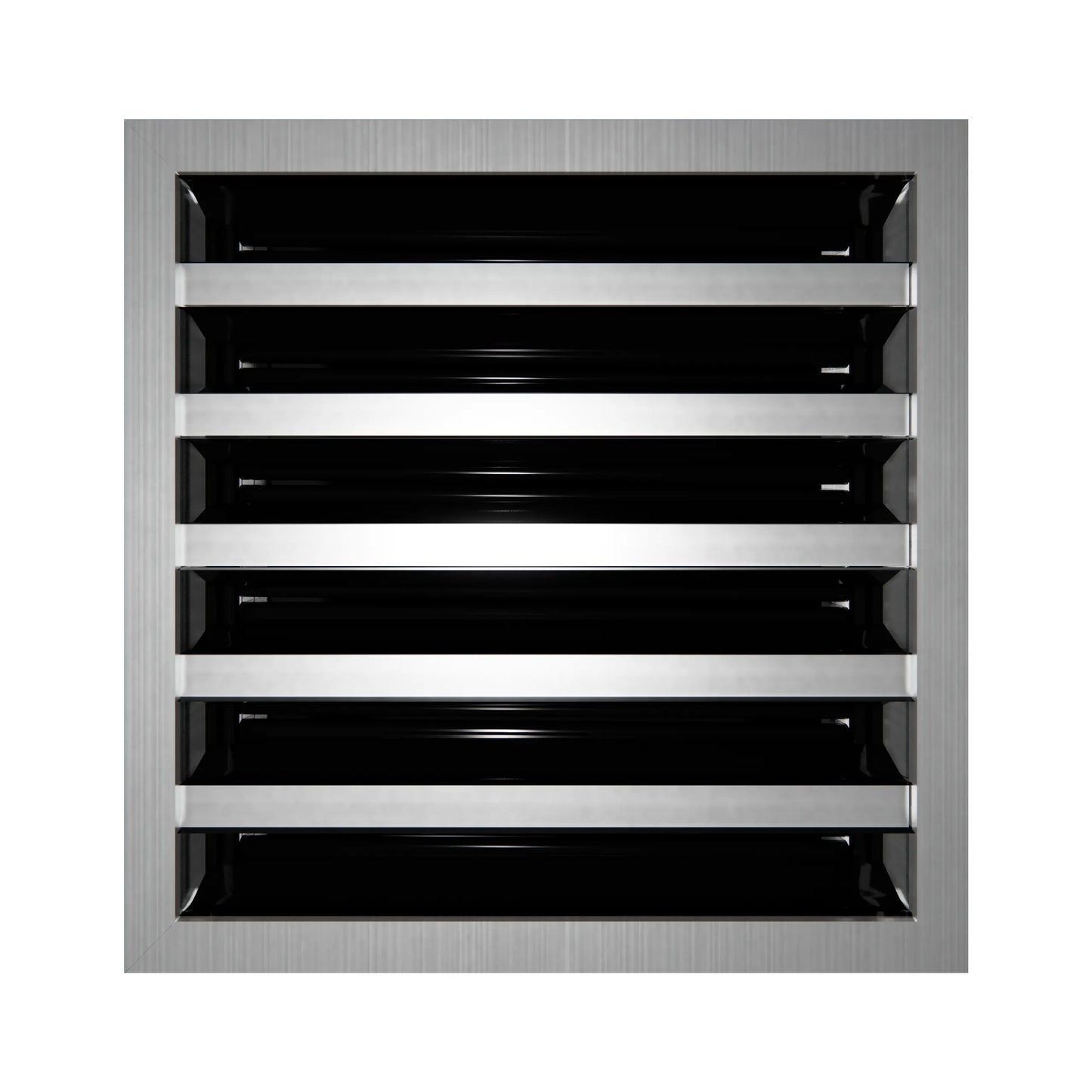 10x10 Modern AC Vent Cover - Decorative White Air Vent - Standard Linear Slot Diffuser 99,9% Aluminium - MAIER INTERNACIONAL