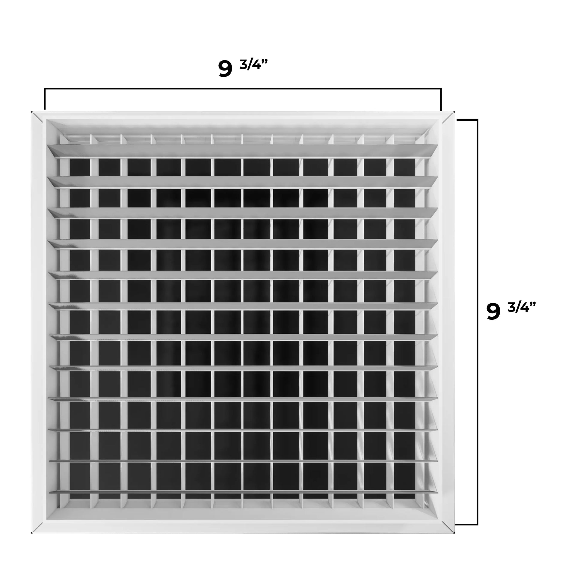 Plastic coated grid panel - black