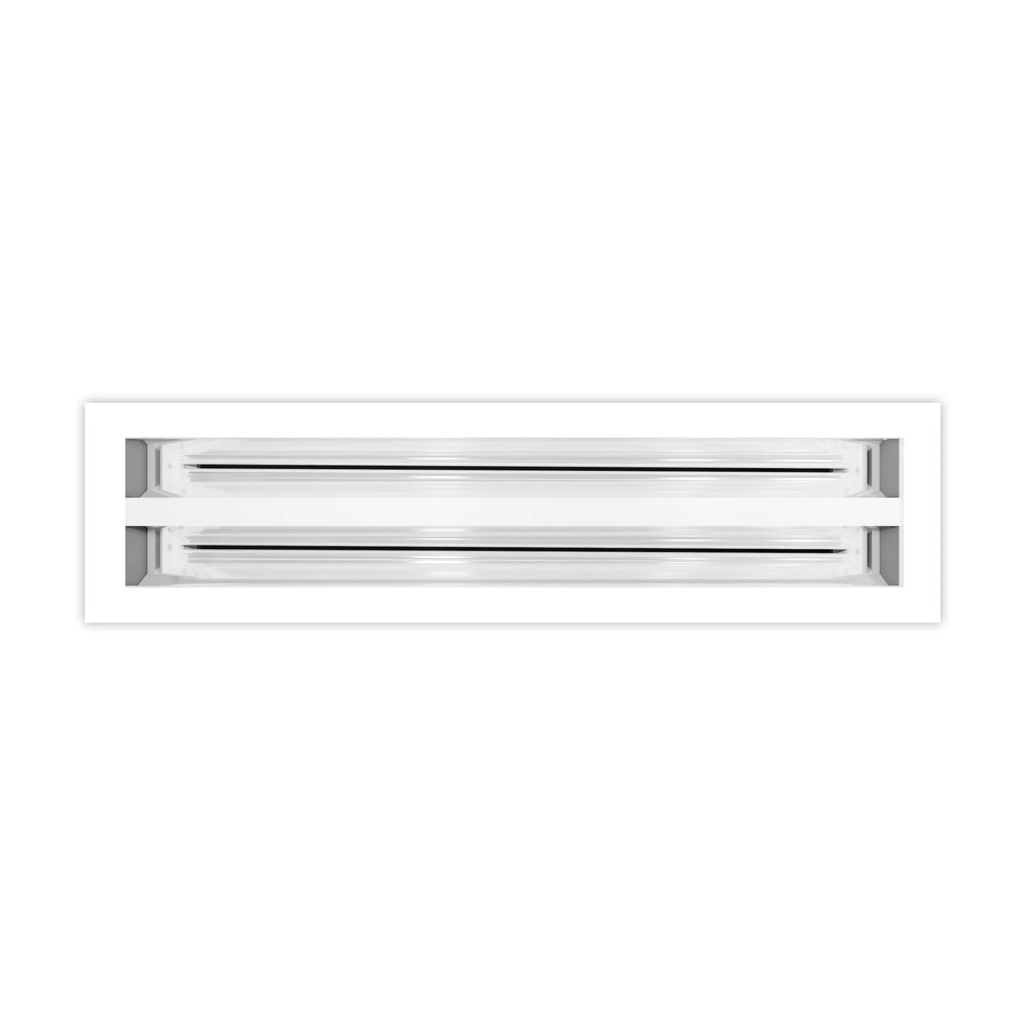 10x4 Modern AC Vent Cover - Decorative White Air Vent - Standard Linear Slot Diffuser 99,9% Aluminium - MAIER INTERNACIONAL