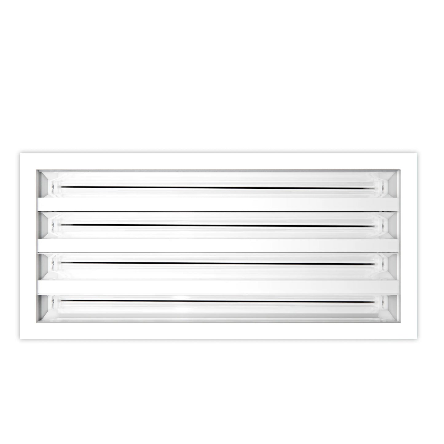 Tapa Ventila AC Moderna 10x6 - Ventila Decorativa Blanca - Difusor Ranura Lineal Estándar 99,9% Aluminio - MAIER INTERNACIONAL