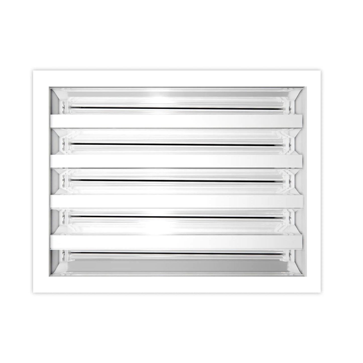 10x8 Modern AC Vent Cover - Decorative White Air Vent - Standard Linear Slot Diffuser 99,9% Aluminium - MAIER INTERNACIONAL