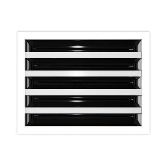 10x8 Modern AC Vent Cover - Decorative White Air Vent - Standard Linear Slot Diffuser 99,9% Aluminium - MAIER INTERNACIONAL