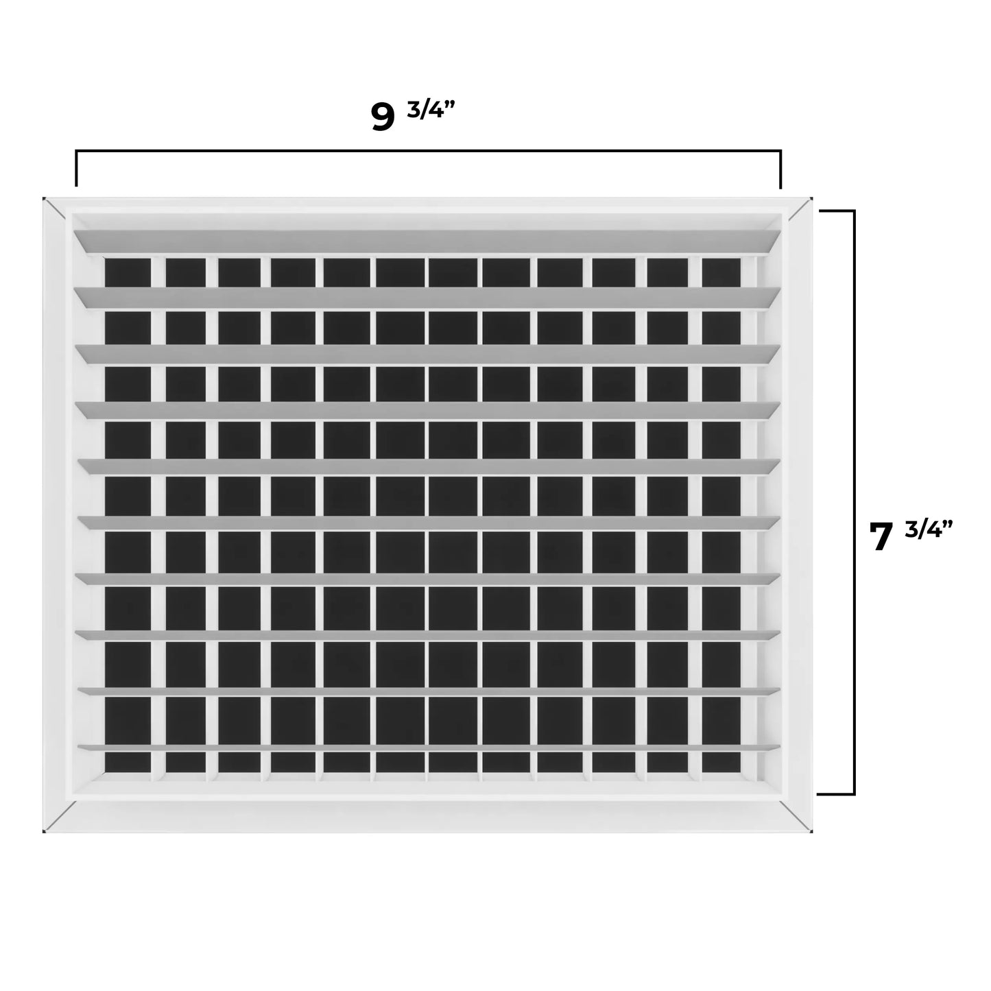 Cubiertas de ventilación de aire 10X8 Rejilla de pared HVAC - Cubierta de rejilla de ventilación de suministro - Ventilación de pared de aluminio resistente a la corrosión - MAIER INTERNACIONAL