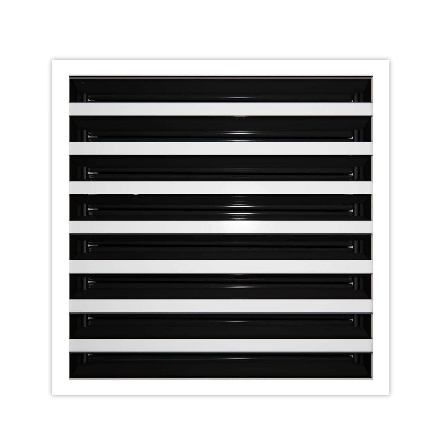 12x12 Modern AC Vent Cover - Decorative Black Air Vent - Standard Linear Slot Diffuser 99,9% Aluminium - MAIER INTERNACIONAL