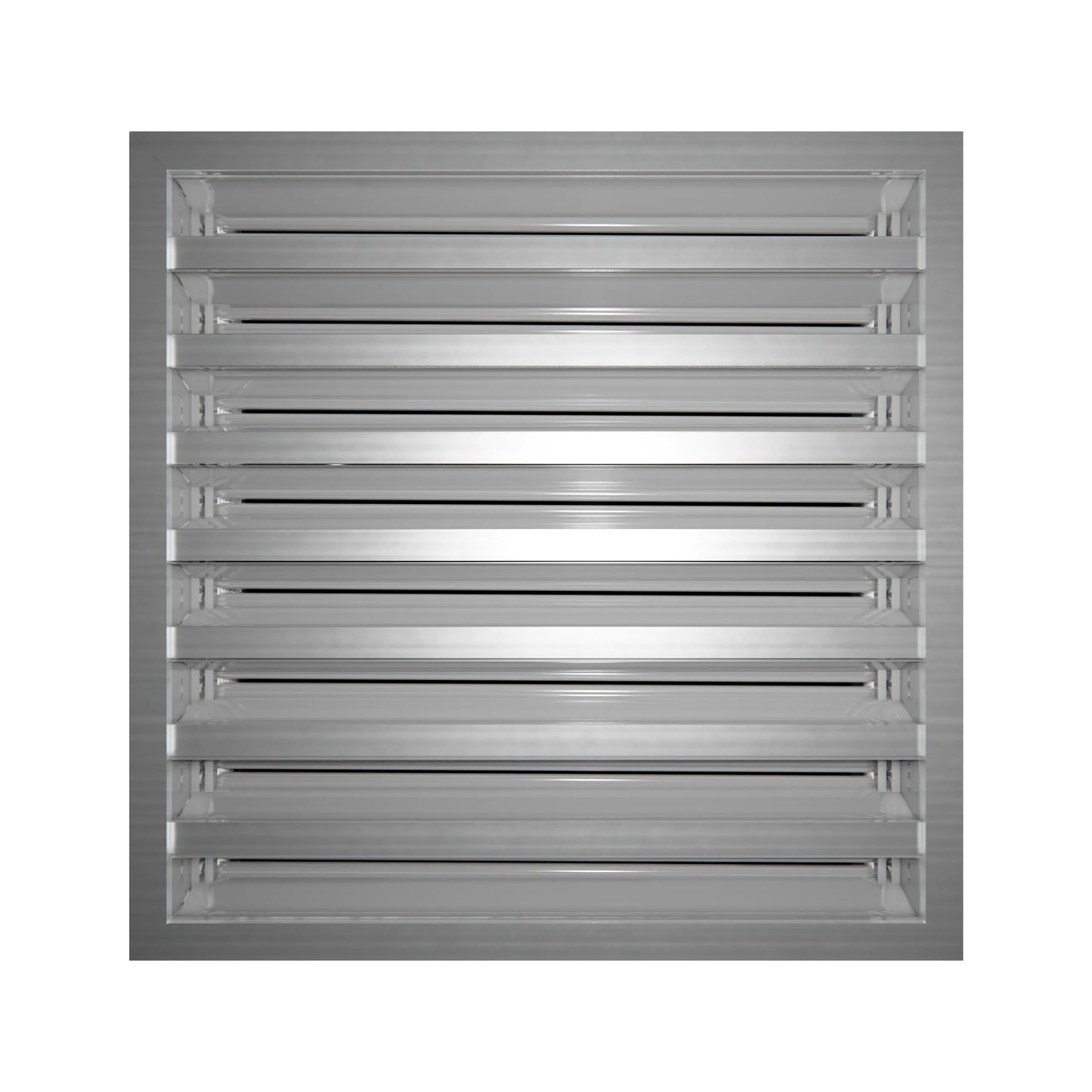 12x12 Modern AC Vent Cover - Decorative Black Air Vent - Standard Linear Slot Diffuser 99,9% Aluminium - MAIER INTERNACIONAL