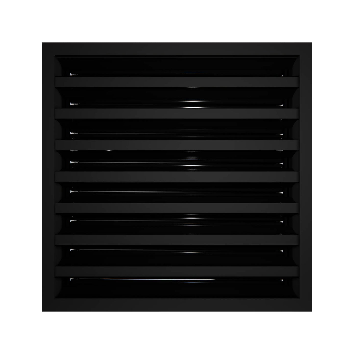 12x12 Modern AC Vent Cover - Decorative Black Air Vent - Standard Linear Slot Diffuser 99,9% Aluminium - MAIER INTERNACIONAL