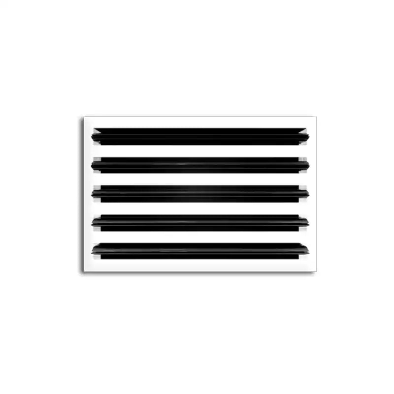 12x8 Modern AC Vent Cover - Decorative White Air Vent - Standard Linear Slot Diffuser 99,9% Aluminium - MAIER INTERNACIONAL