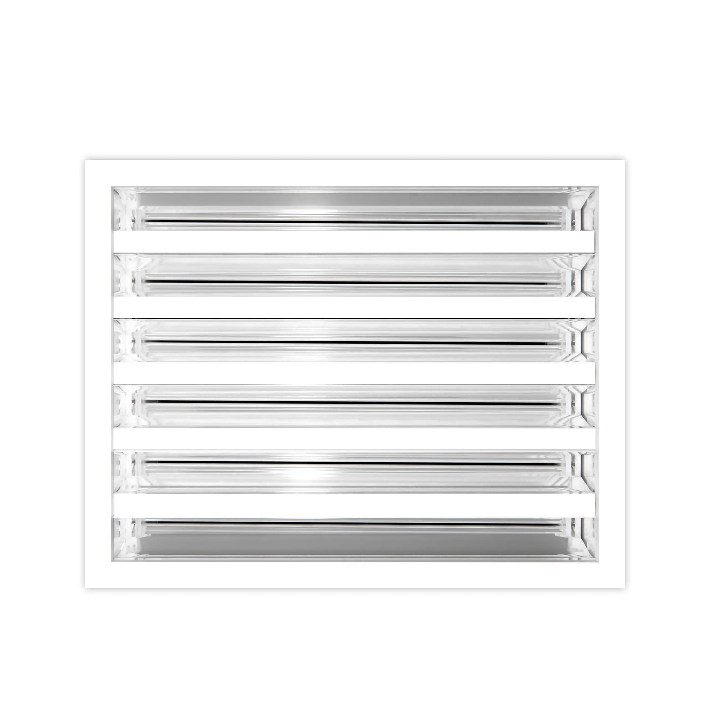 12x10 Modern AC Vent Cover - Decorative White Air Vent - Standard Linear Slot Diffuser 99,9% Aluminium - MAIER INTERNACIONAL