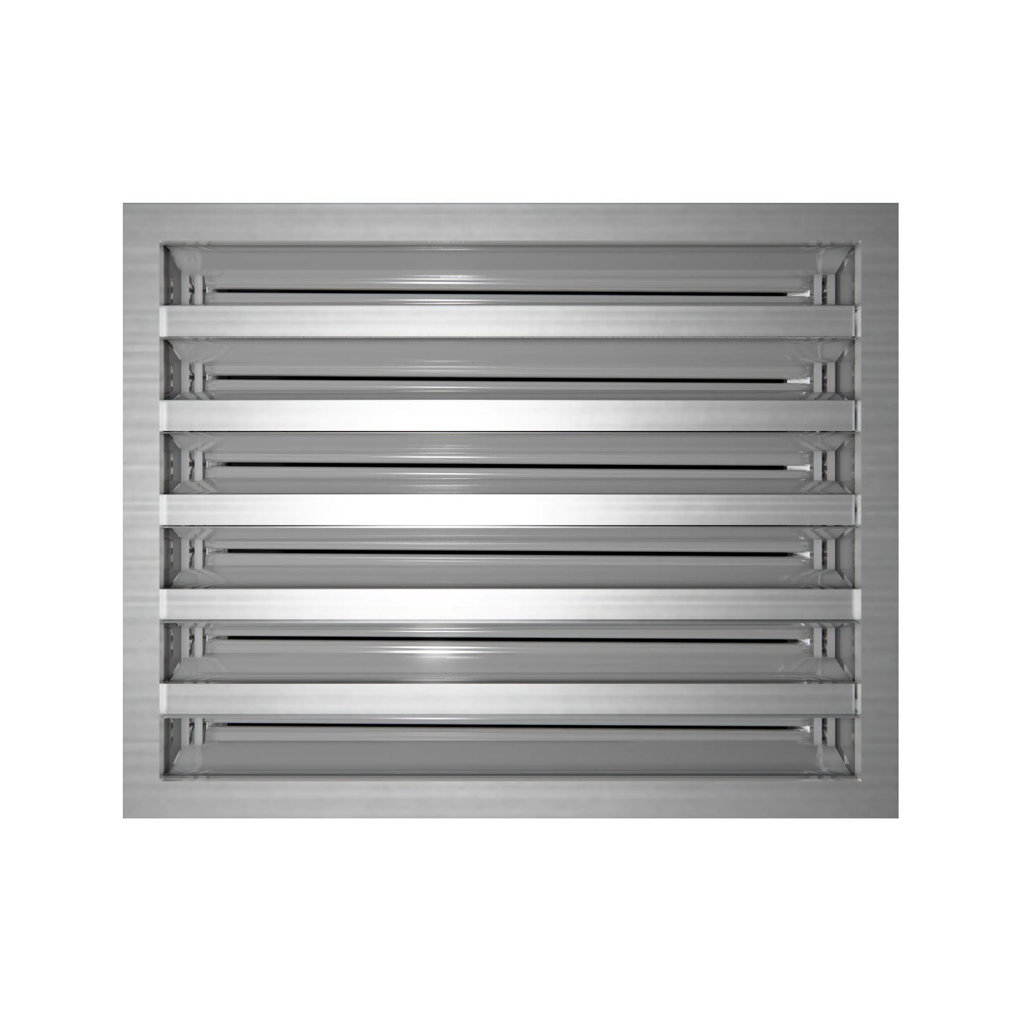 12x10 Modern AC Vent Cover - Decorative White Air Vent - Standard Linear Slot Diffuser 99,9% Aluminium - MAIER INTERNACIONAL