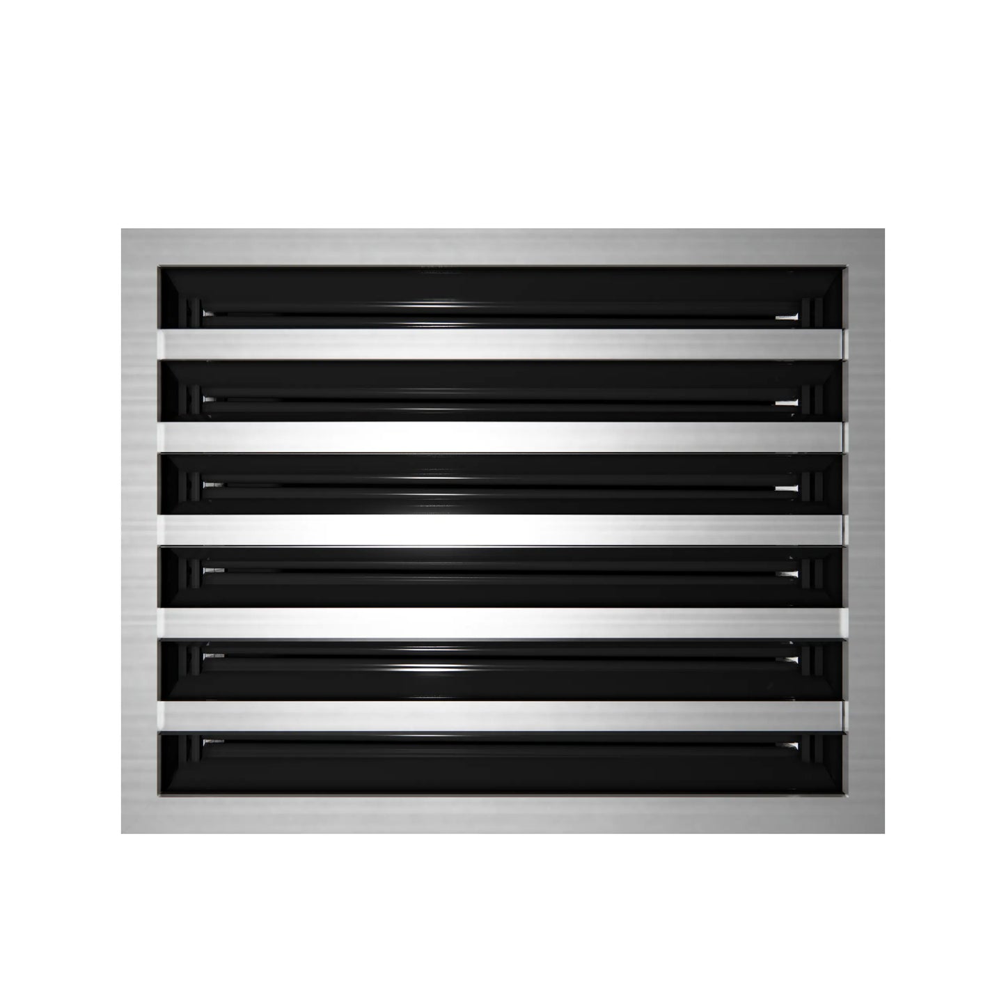 12x10 Modern AC Vent Cover - Decorative White Air Vent - Standard Linear Slot Diffuser 99,9% Aluminium - MAIER INTERNACIONAL