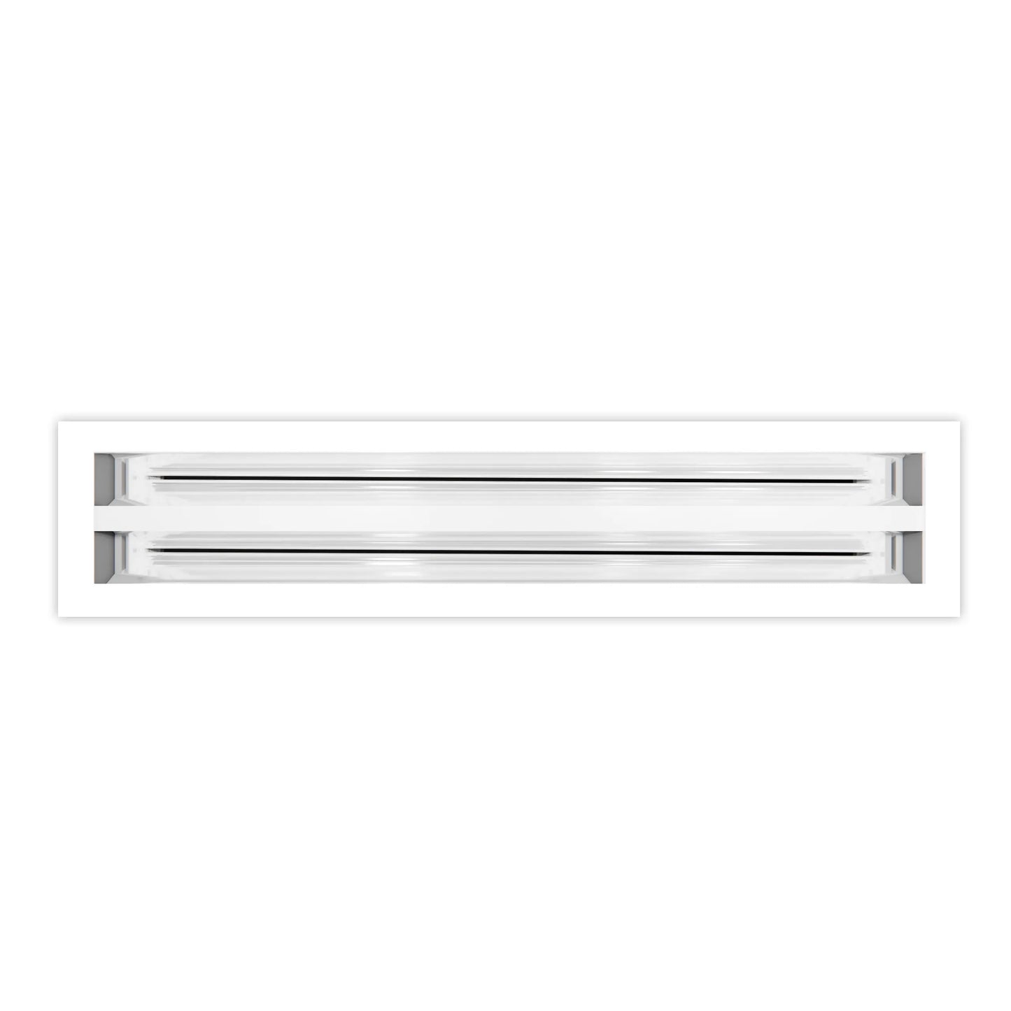 12x4 Modern AC Vent Cover - Decorative White Air Vent - Standard Linear Slot Diffuser 99,9% Aluminium - MAIER INTERNACIONAL