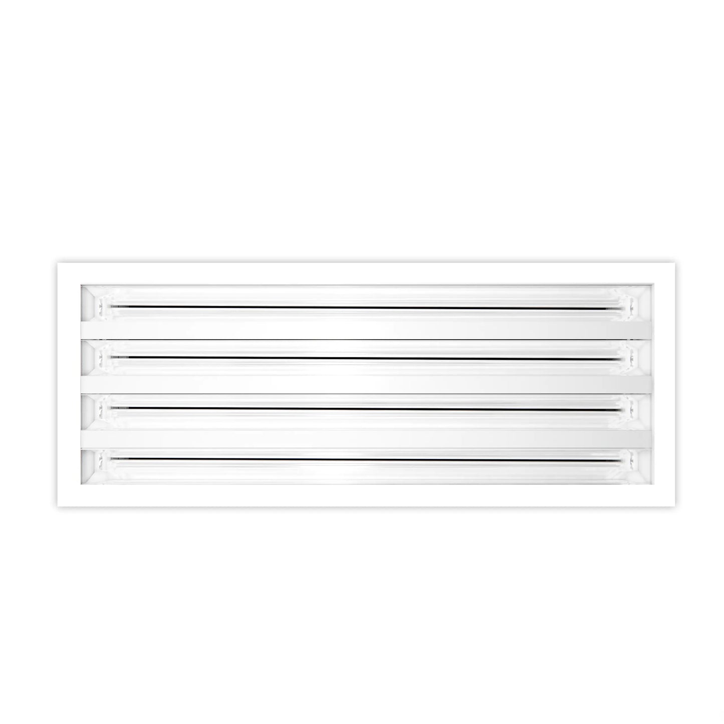 12x6 Modern AC Vent Cover - Decorative White Air Vent - Standard Linear Slot Diffuser 99,9% Aluminium - MAIER INTERNACIONAL