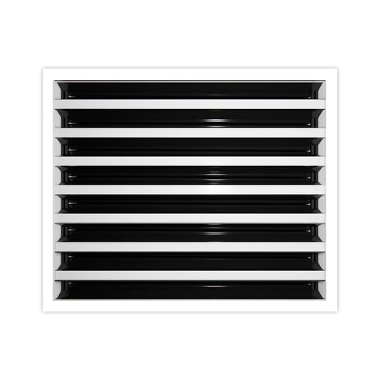 14x12Modern AC Vent Cover - Decorative White Air Vent - Standard Linear Slot Diffuser 99,9% Aluminium - MAIER INTERNACIONAL