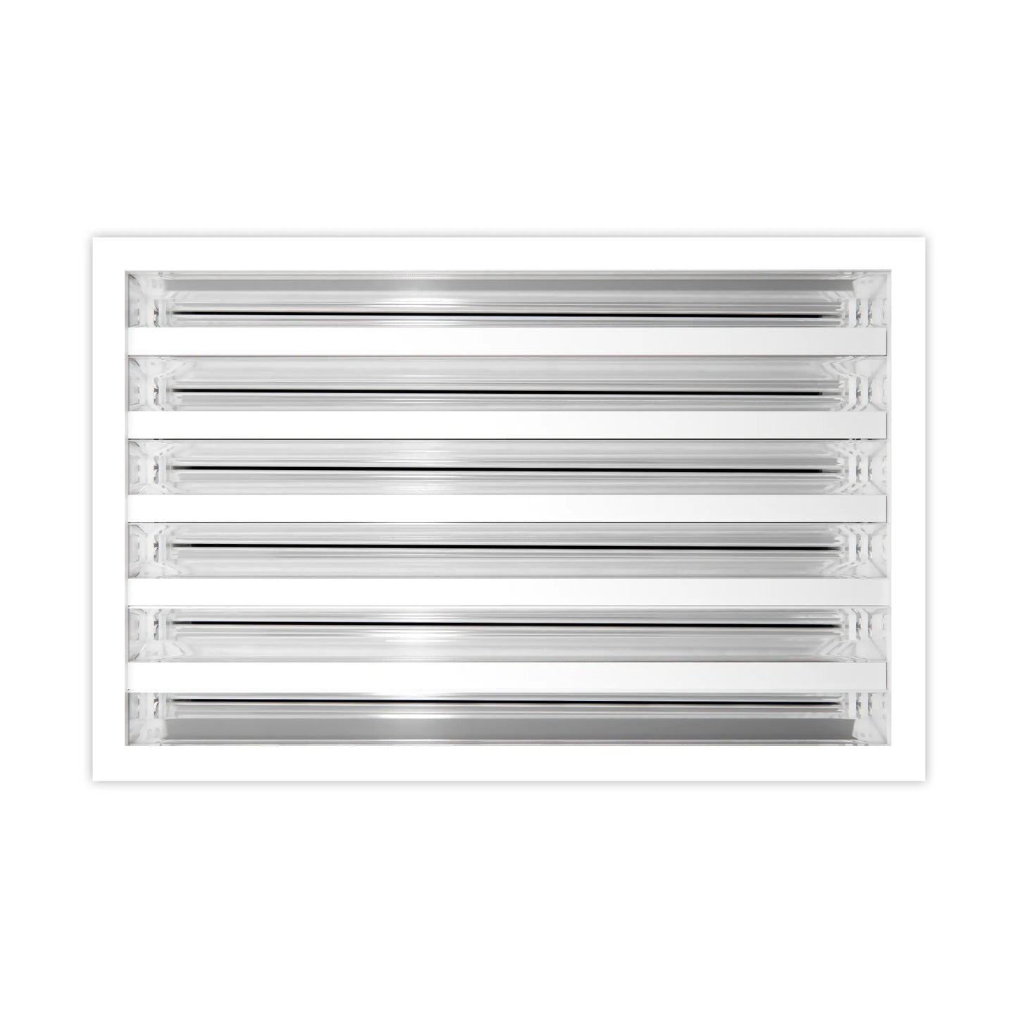 14x10 Modern AC Vent Cover - Decorative White Air Vent - Standard Linear Slot Diffuser 99,9% Aluminium - MAIER INTERNACIONAL