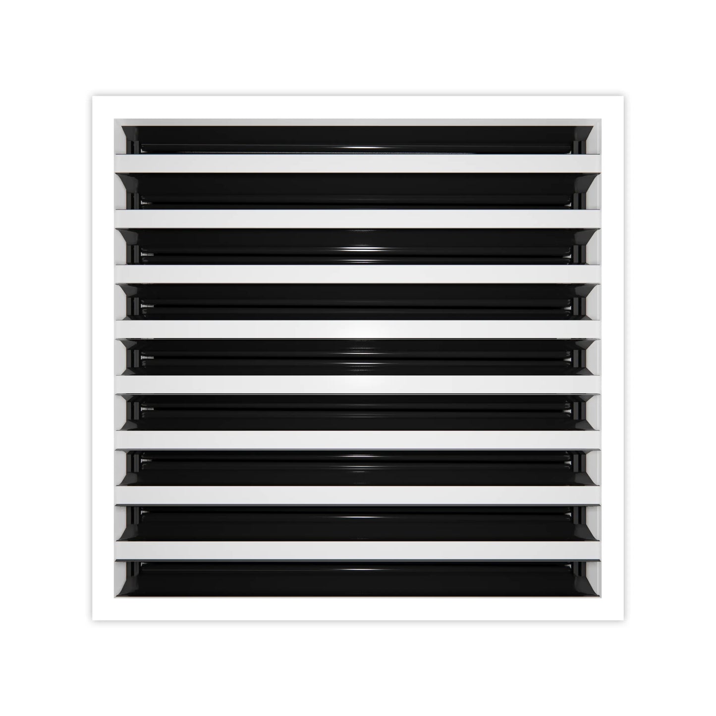 14x14 Modern AC Vent Cover - Black Air Vent Decorativo - Difusor de Ranura Lineal Estándar 99,9% Aluminio - MAIER INTERNACIONAL