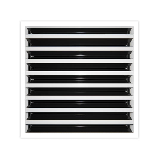 14x14 Modern AC Vent Cover - Decorative White Air Vent - Standard Linear Slot Diffuser 99,9% Aluminium - MAIER INTERNACIONAL