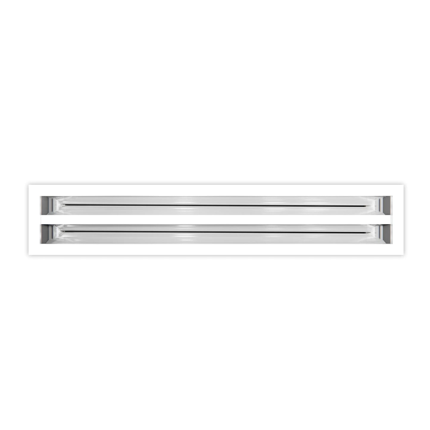 14x4 Modern AC Vent Cover - Decorative White Air Vent - Standard Linear Slot Diffuser 99,9% Aluminium - MAIER INTERNACIONAL