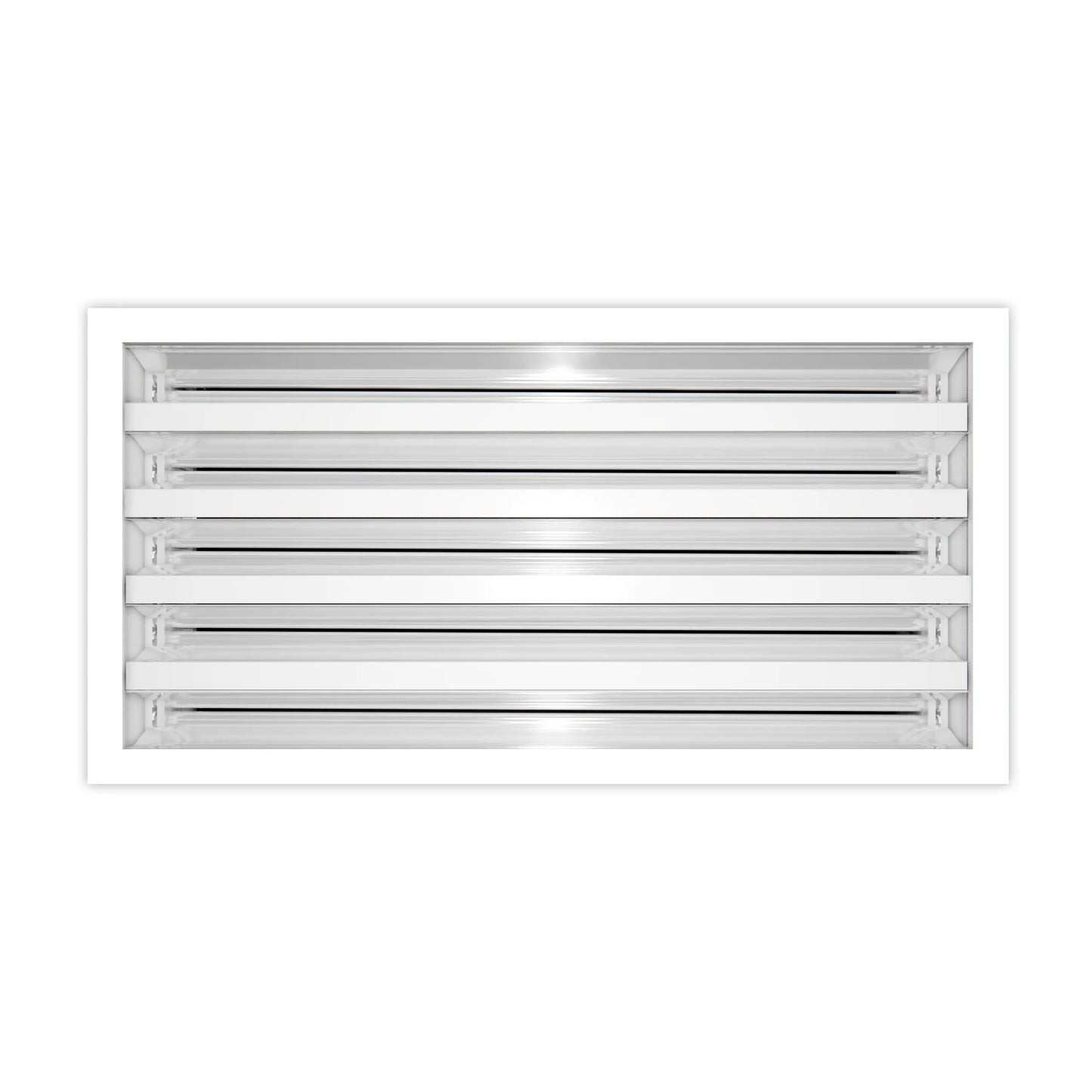 14x8 Modern AC Vent Cover - Decorative White Air Vent - Standard Linear Slot Diffuser 99,9% Aluminium - MAIER INTERNACIONAL