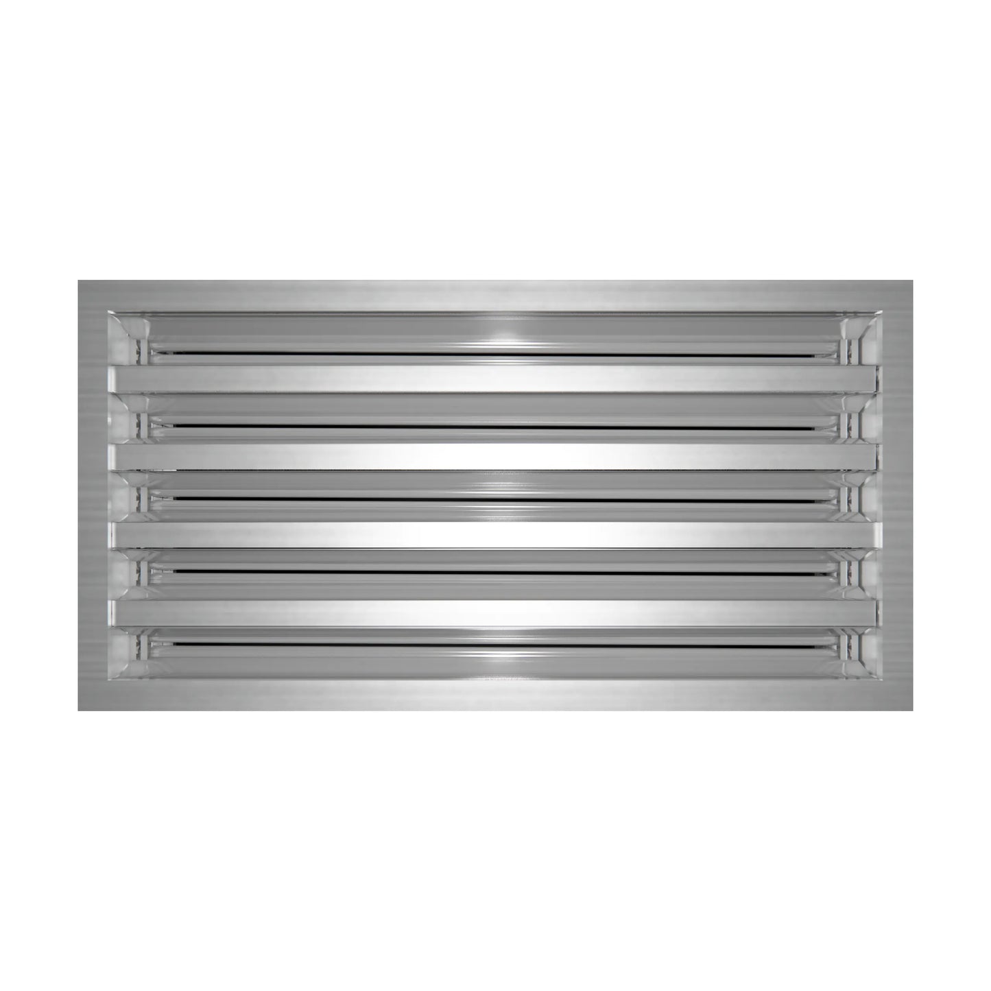 14x8 Modern AC Vent Cover - Decorative White Air Vent - Standard Linear Slot Diffuser 99,9% Aluminium - MAIER INTERNACIONAL