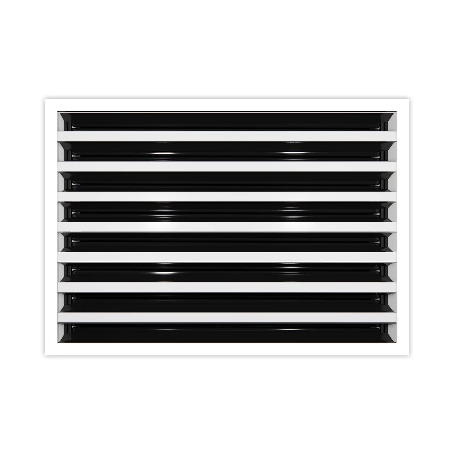 16x12 Modern AC Vent Cover - Decorative White Air Vent - Standard Linear Slot Diffuser 99,9% Aluminium - MAIER INTERNACIONAL