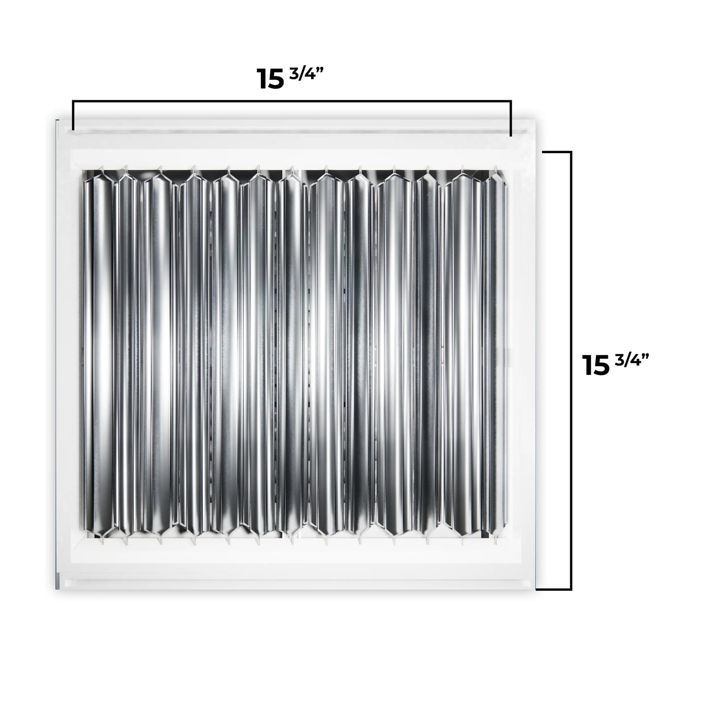 Cubierta de ventilación blanca de 16x16 | Rejilla de impulsión de 4 vías, Difusor de techo cuadrado de aluminio - MAIER INTERNACIONAL