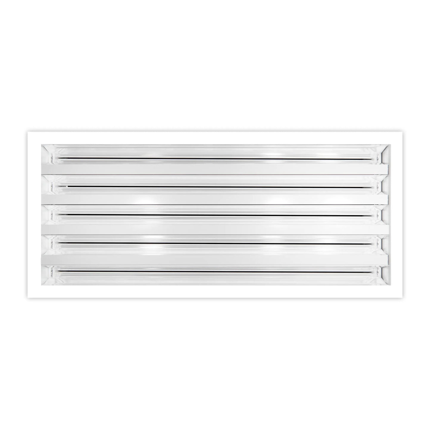 16x8 Modern AC Vent Cover - Decorative White Air Vent - Standard Linear Slot Diffuser 99,9% Aluminium - MAIER INTERNACIONAL