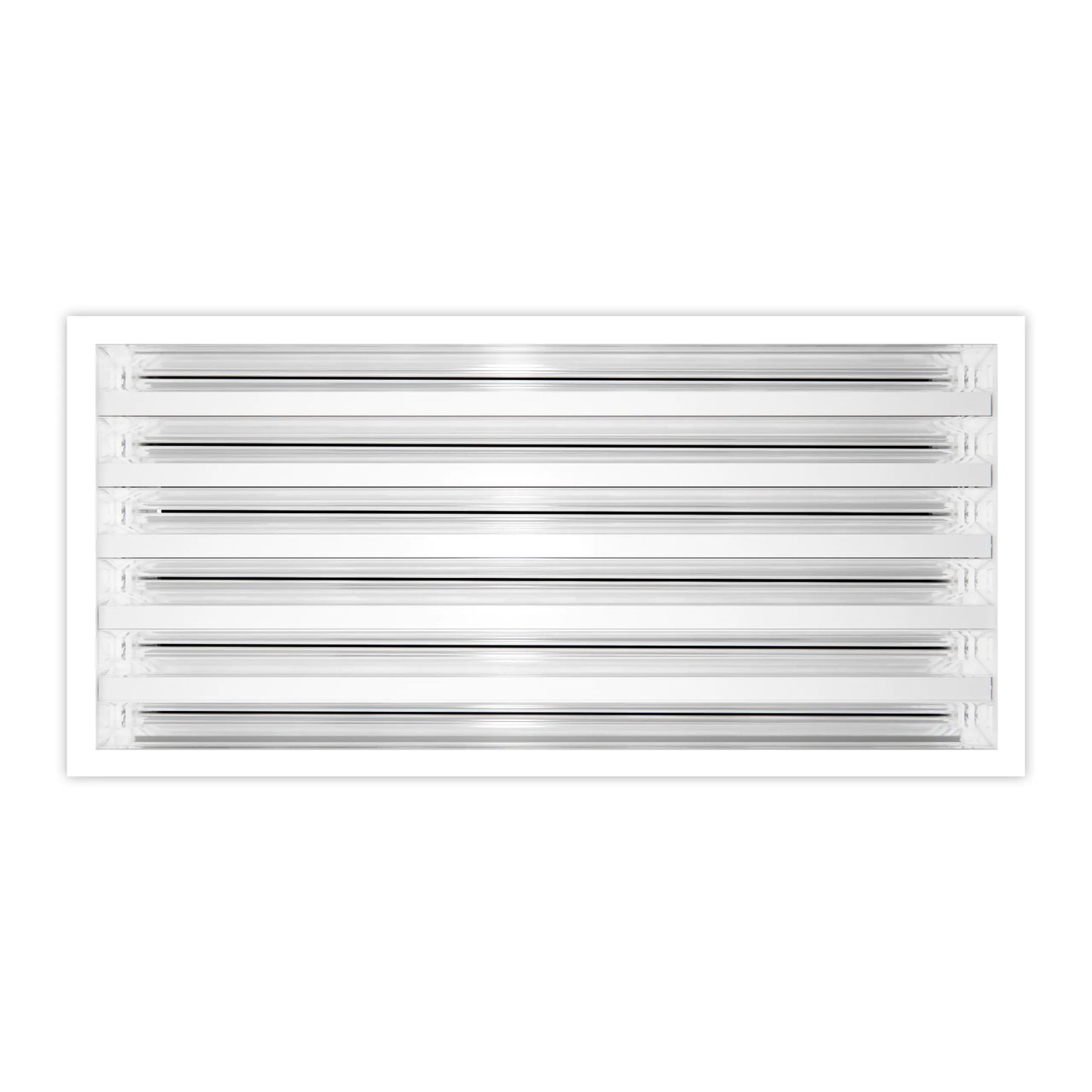 18x12 Modern AC Vent Cover - Decorative White Air Vent - Standard Linear Slot Diffuser 99,9% Aluminium - MAIER INTERNACIONAL