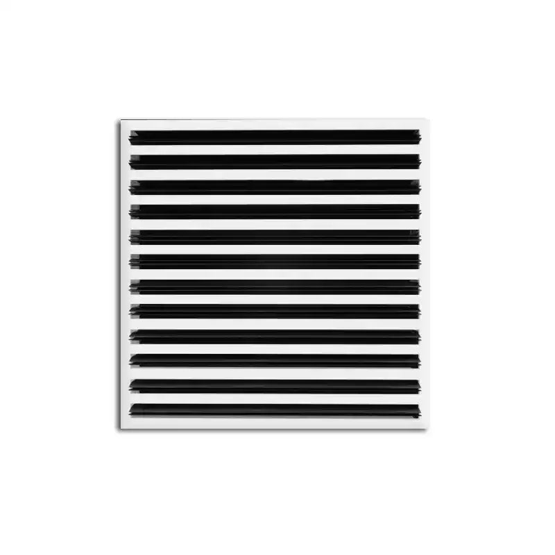 18x18 Modern AC Vent Cover - Decorative White Air Vent - Standard Linear Slot Diffuser 99,9% Aluminium - MAIER INTERNACIONAL