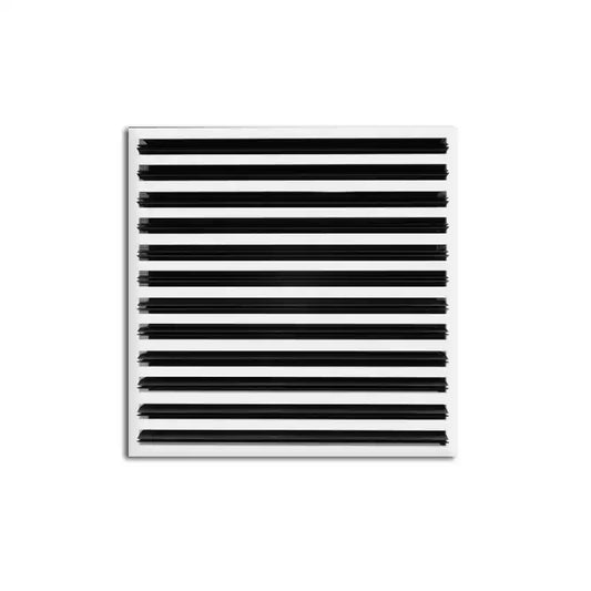 18x18 Modern AC Vent Cover - Decorative White Air Vent - Standard Linear Slot Diffuser 99,9% Aluminium - MAIER INTERNACIONAL