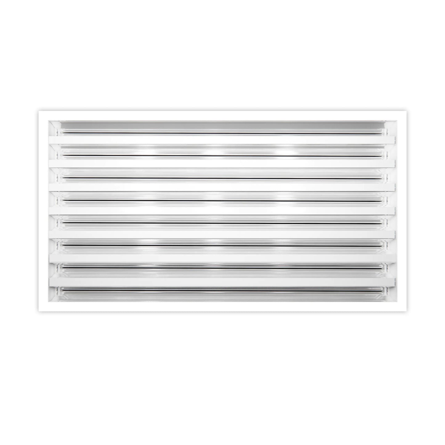 20x12 Modern AC Vent Cover - Decorative White Air Vent - Standard Linear Slot Diffuser 99,9% Aluminium - MAIER INTERNACIONAL