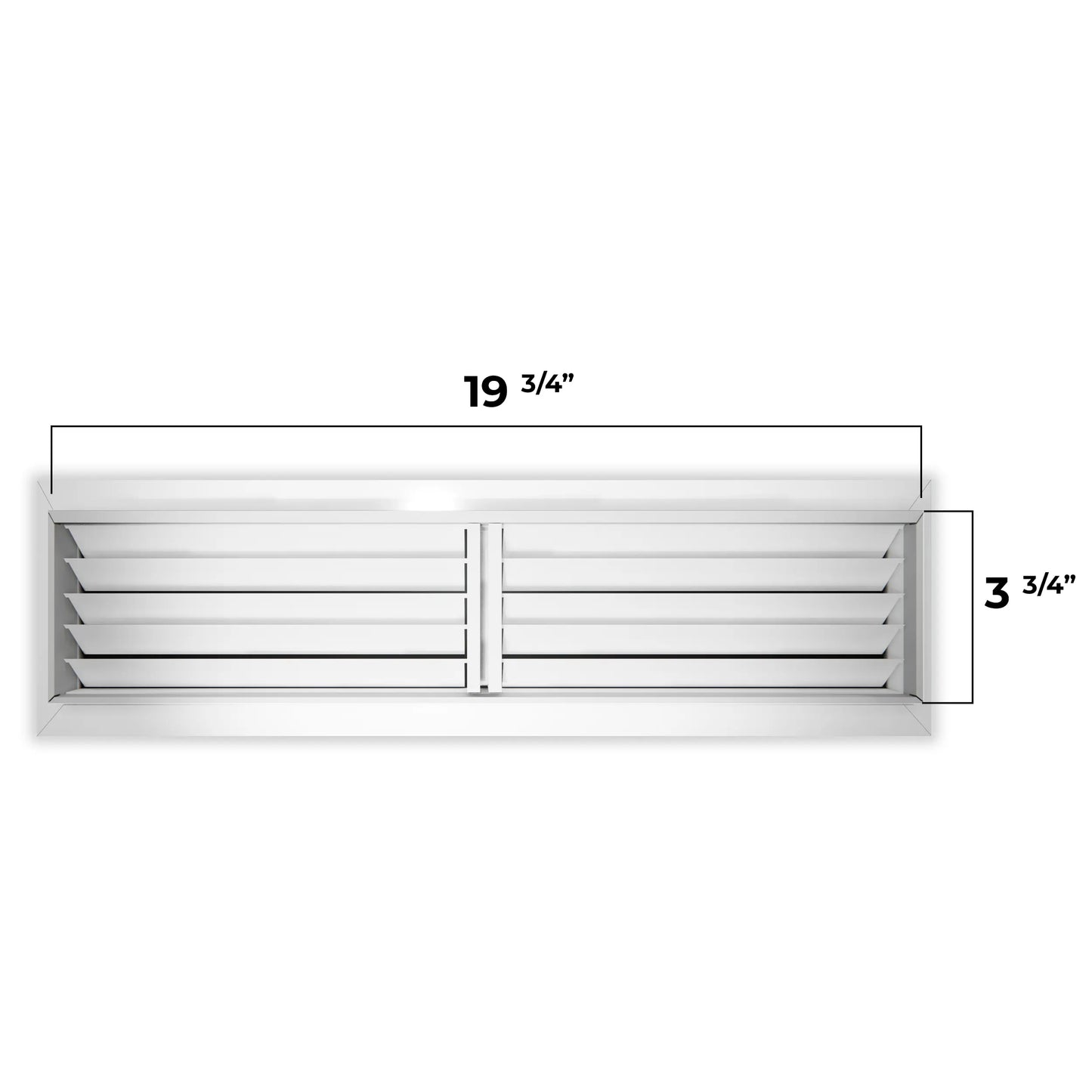 Rejilla de aire de retorno de aluminio 20x4| Rejillas de Ventilación HVAC - MAIER INTERNACIONAL