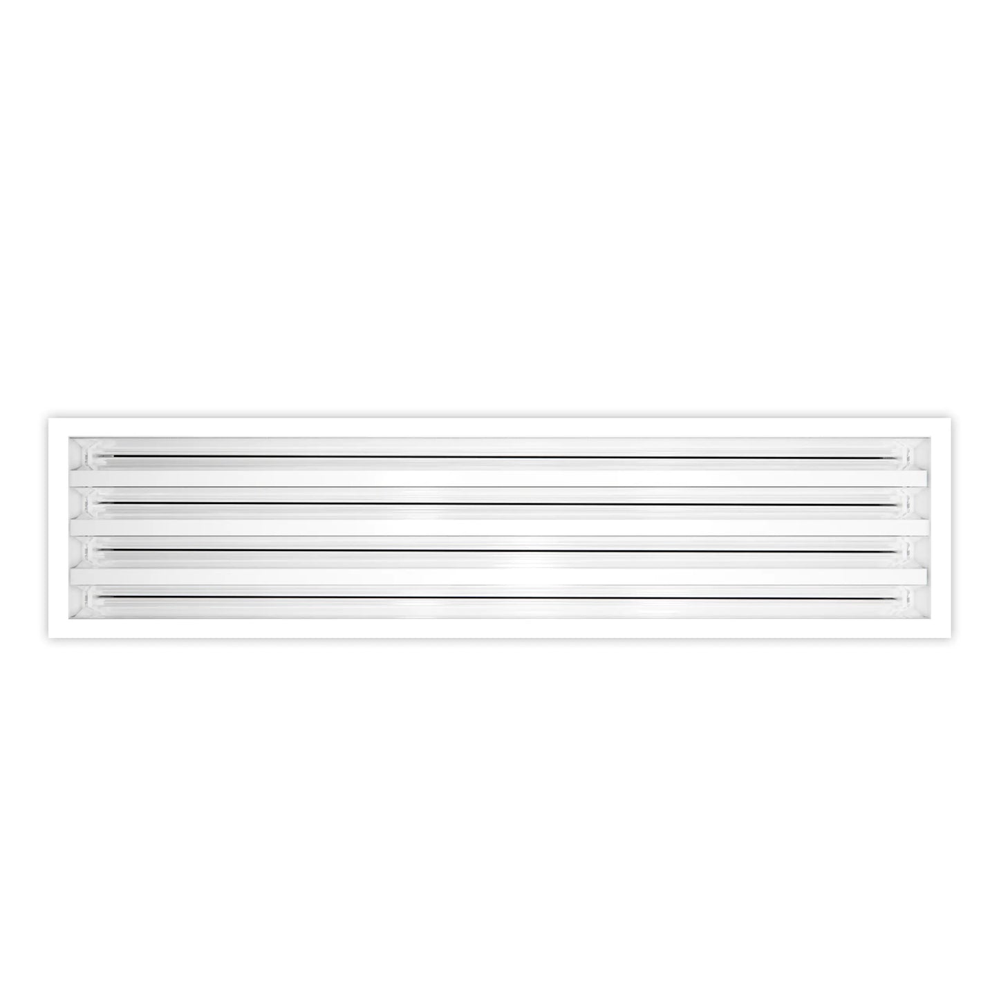 Tapa Ventila AC Moderna 20x8 - Ventila Decorativa Blanca - Difusor Ranura Lineal Estándar 99,9% Aluminio - MAIER INTERNACIONAL