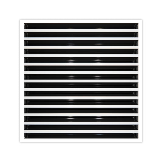 22x22 Modern AC Vent Cover - Decorative White Air Vent - Standard Linear Slot Diffuser 99,9% Aluminium - MAIER INTERNACIONAL