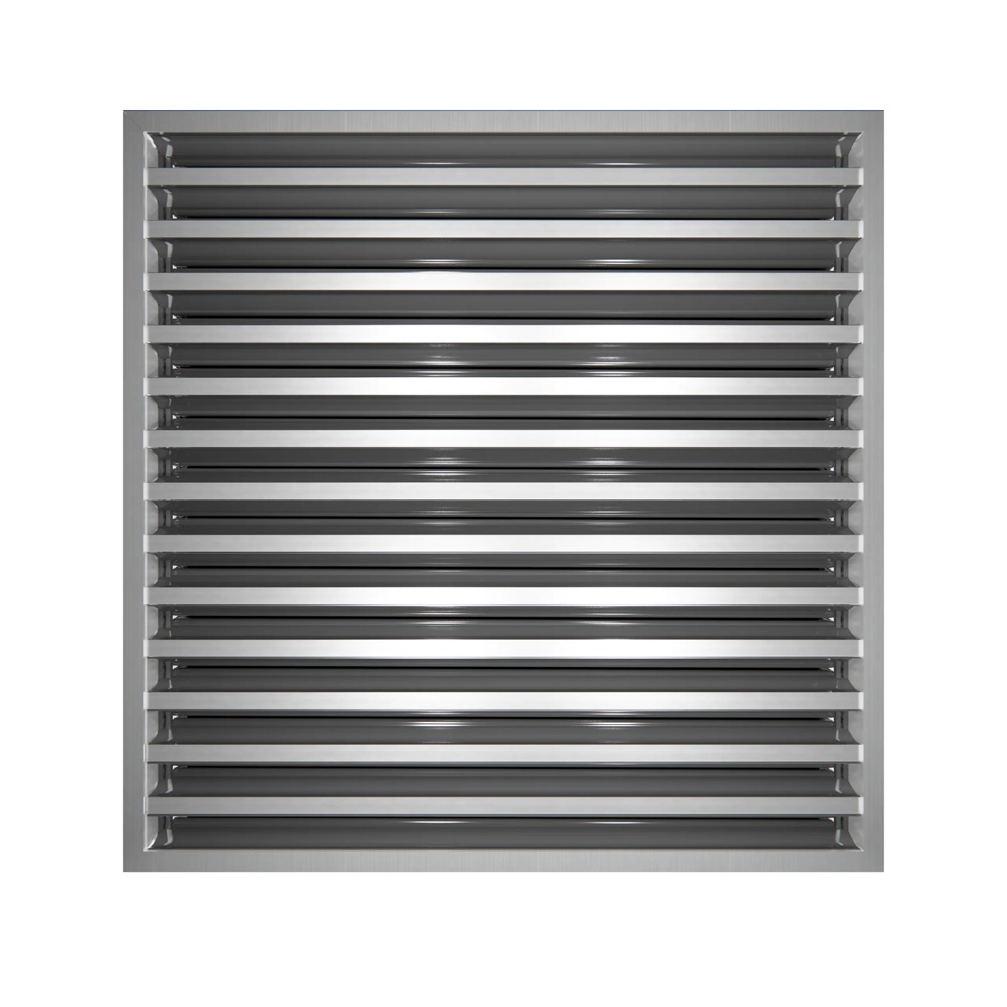 Tapa Ventila AC Moderna 22x22 - Ventila Decorativa Blanca - Difusor Ranura Lineal Estándar 99,9% Aluminio - MAIER INTERNACIONAL