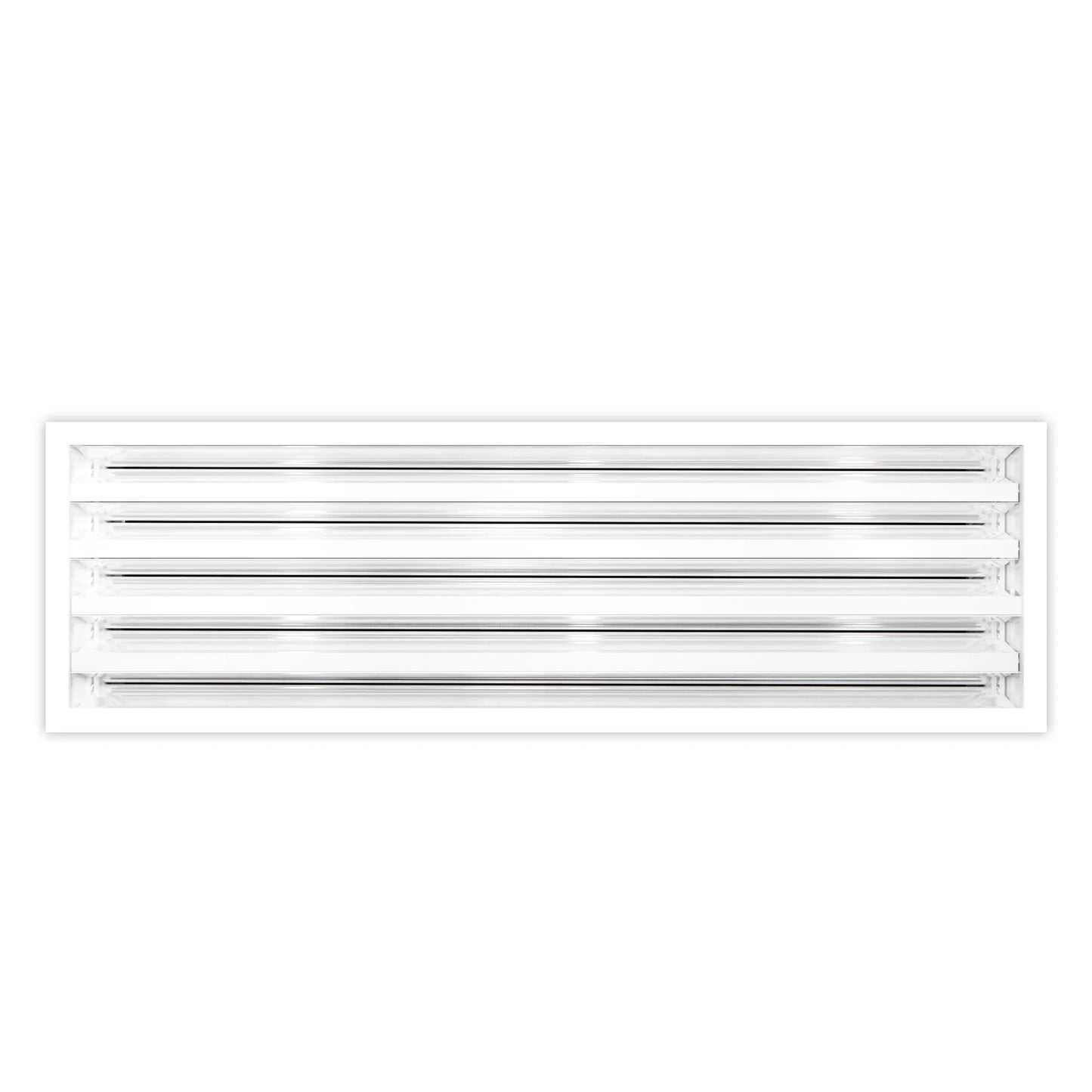 22x8 Modern AC Vent Cover - Decorative White Air Vent - Standard Linear Slot Diffuser 99,9% Aluminium - MAIER INTERNACIONAL