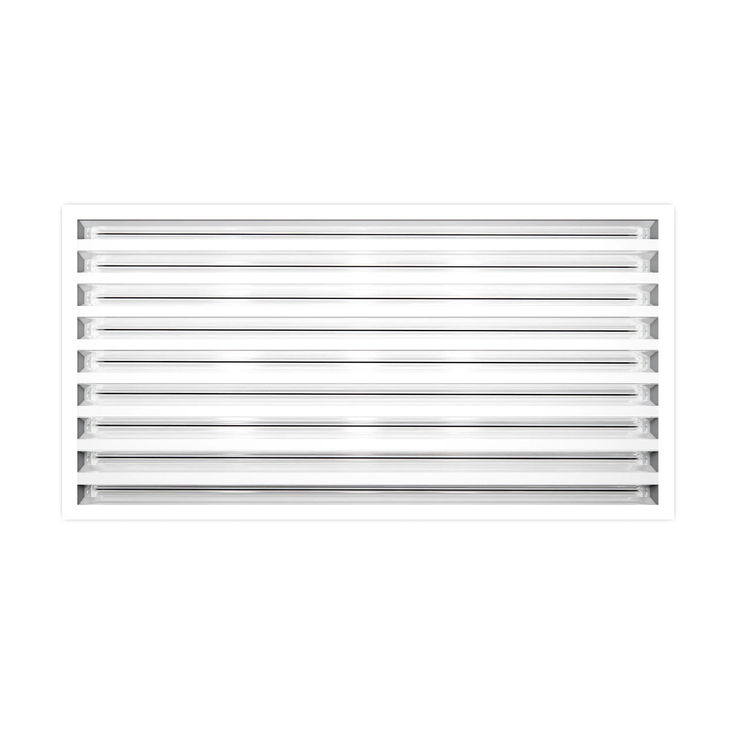 24x14 Modern AC Vent Cover - Decorative White Air Vent - Standard Linear Slot Diffuser 99,9% Aluminium - MAIER INTERNACIONAL