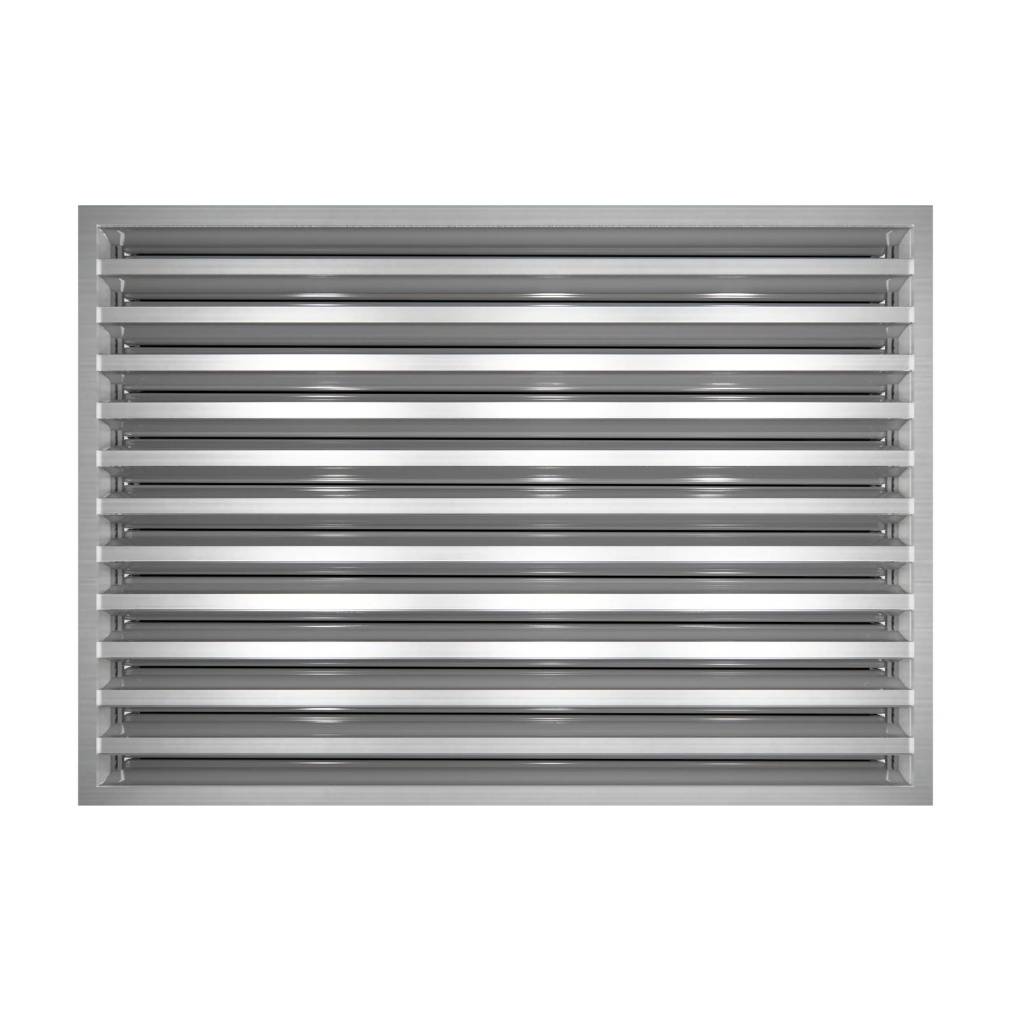 Tapa Ventila AC Moderna 24x18 - Ventila Decorativa Blanca - Difusor Ranura Lineal Estándar 99,9% Aluminio - MAIER INTERNACIONAL