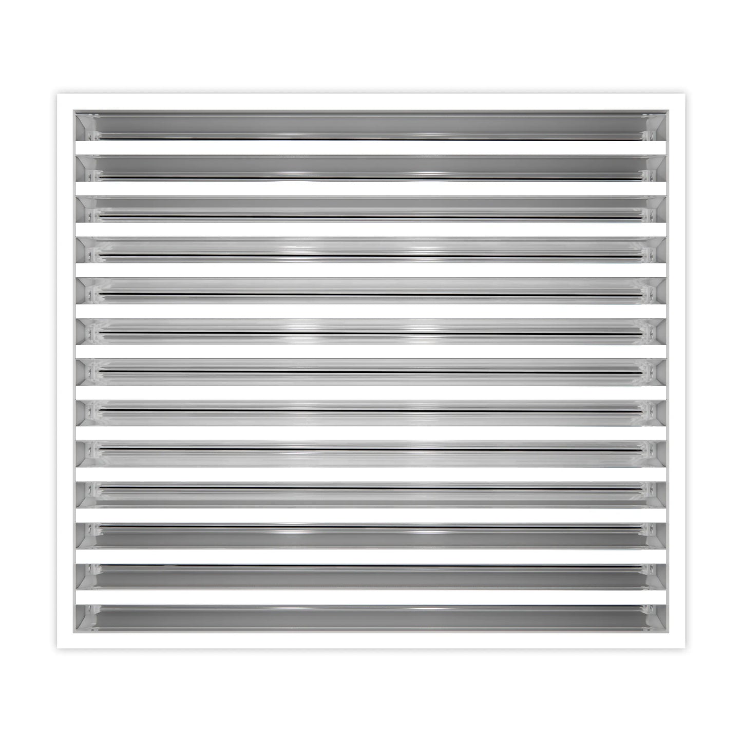 24x20 Modern AC Vent Cover - Decorative White Air Vent - Standard Linear Slot Diffuser 99,9% Aluminium - MAIER INTERNACIONAL