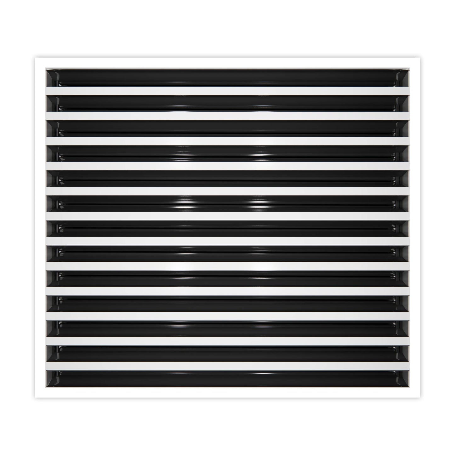 24x20 Modern AC Vent Cover - Decorative White Air Vent - Standard Linear Slot Diffuser 99,9% Aluminium - MAIER INTERNACIONAL