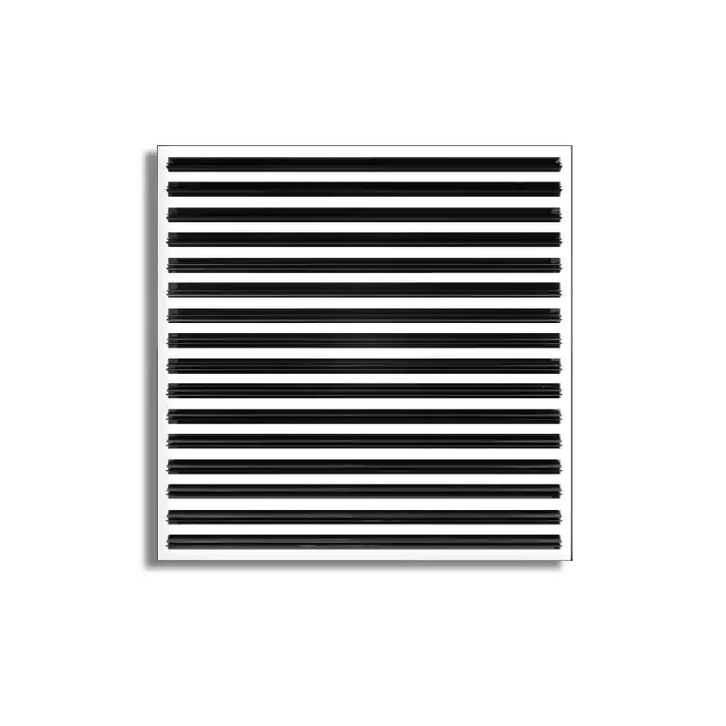 24x24 Modern AC Vent Cover - Decorative White Air Vent - Standard Linear Slot Diffuser 99,9% Aluminium - MAIER INTERNACIONAL