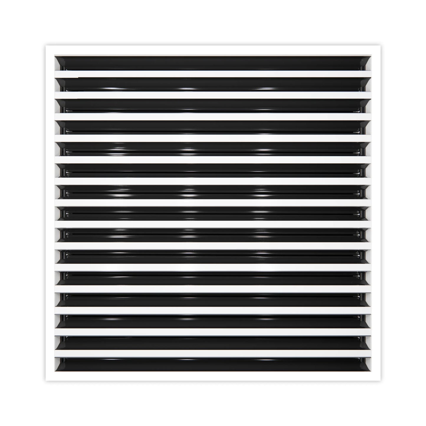 24x24 Modern AC Vent Cover - Decorative White Air Vent - Standard Linear Slot Diffuser 99,9% Aluminium - MAIER INTERNACIONAL