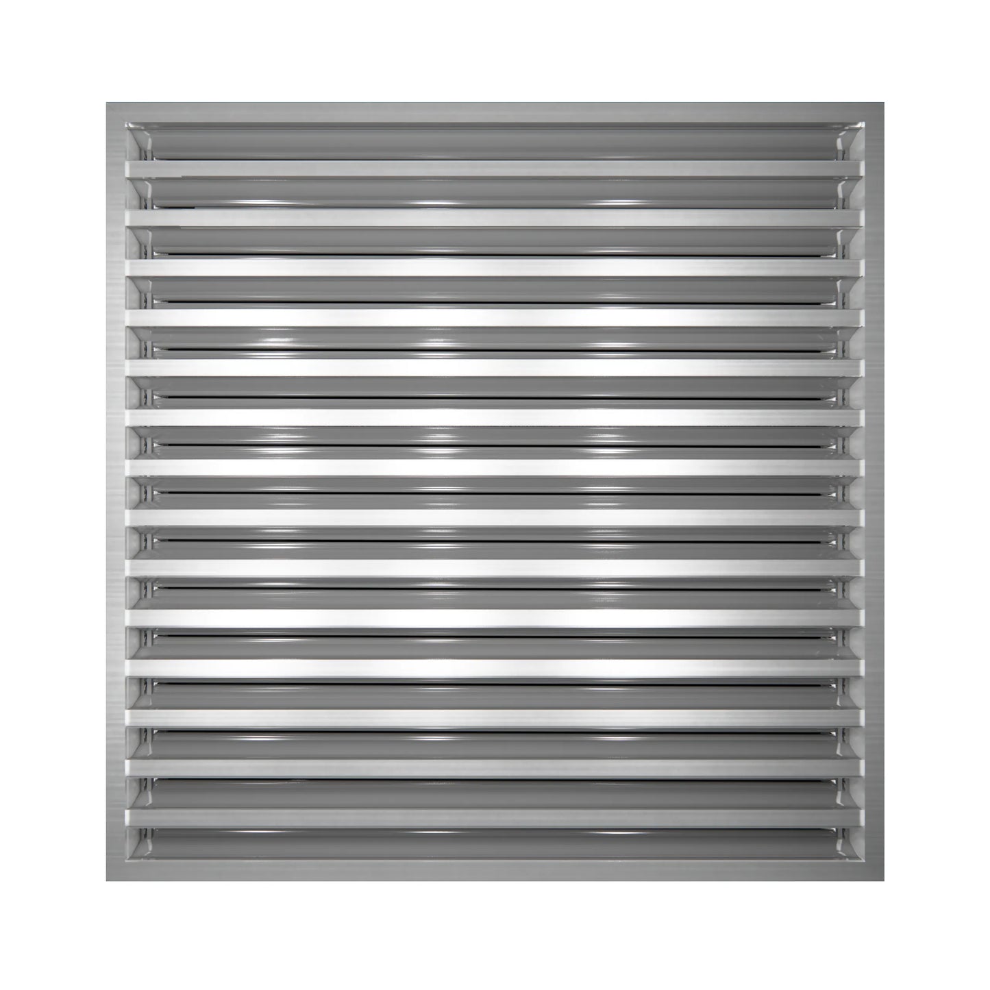 24x24 Modern AC Vent Cover - Decorative White Air Vent - Standard Linear Slot Diffuser 99,9% Aluminium - MAIER INTERNACIONAL