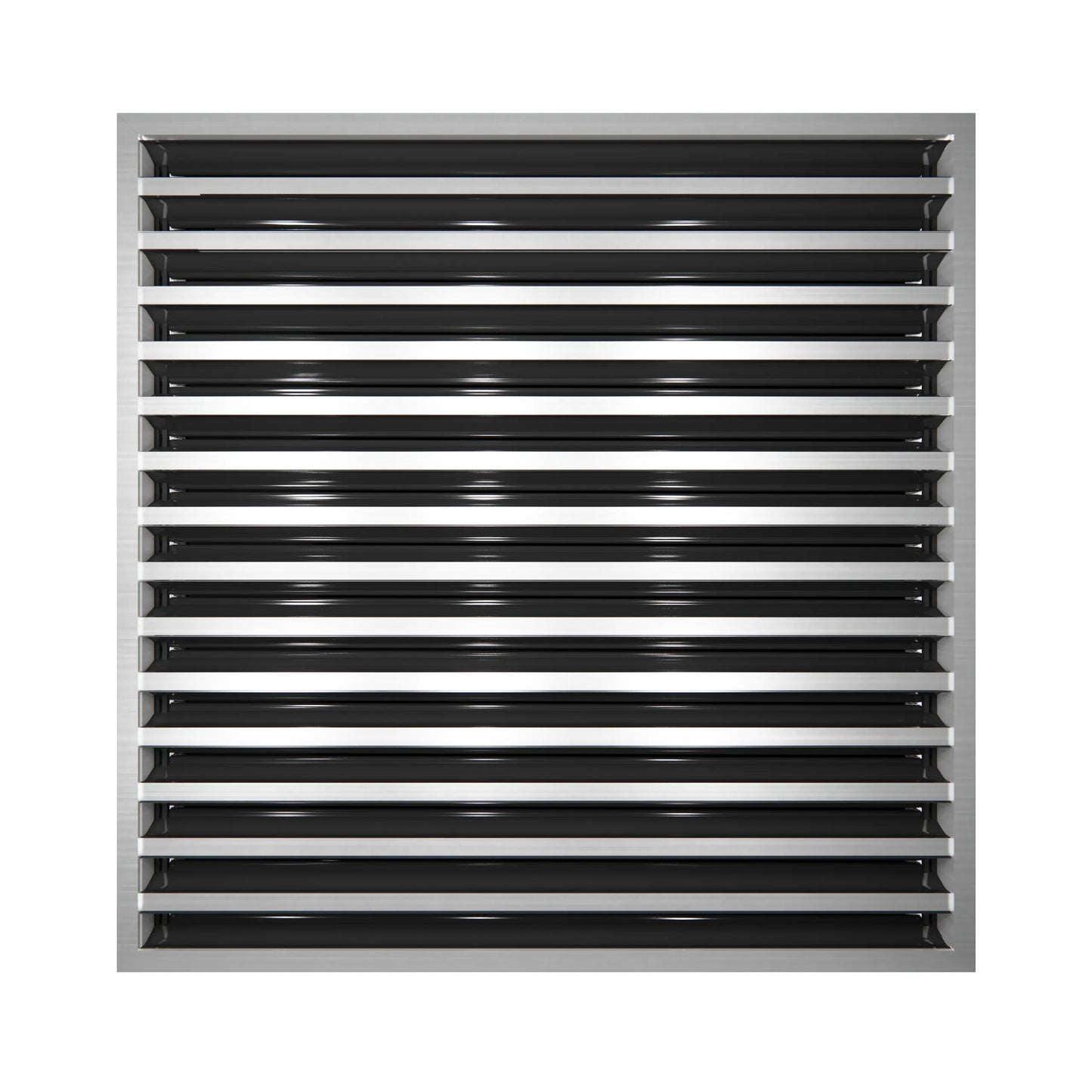 24x24 Modern AC Vent Cover - Decorative White Air Vent - Standard Linear Slot Diffuser 99,9% Aluminium - MAIER INTERNACIONAL